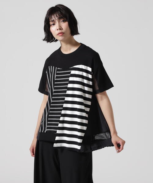 AULA AILA/アウラアイラ/BORDER COMBINATION T-SHIRT/ボーダー