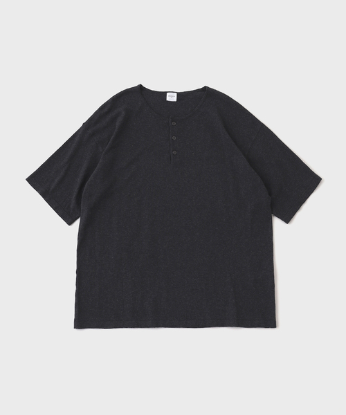 14ゲージ ヘンリー ネック Tシャツ