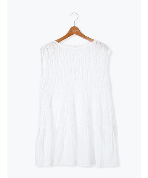 Lugnoncure（ルノンキュール）の「シャーリングティアードブラウス《2025summer catalog item》（シャツ/ブラウス・レディース・ミント/ブラック/オフホワイト・F）」の13枚目の写真