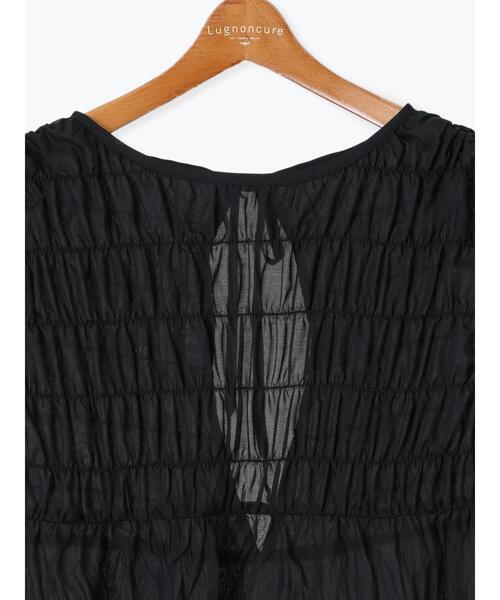 Lugnoncure（ルノンキュール）の「シャーリングティアードブラウス《2025summer catalog item》（シャツ/ブラウス・レディース・ミント/ブラック/オフホワイト・F）」の17枚目の写真