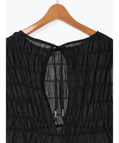 Lugnoncure（ルノンキュール）の「シャーリングティアードブラウス《2025summer catalog item》（シャツ/ブラウス・レディース・ミント/ブラック/オフホワイト・F）」の20枚目の写真