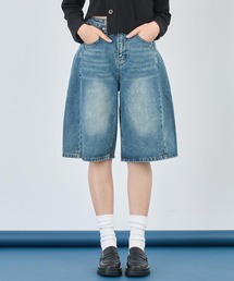 ANAP | ウォッシュ 加工 ハーフ デニム パンツ(デニムパンツ)