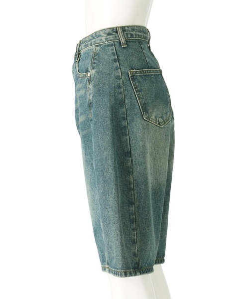 ANAP（アナップ）の「ウォッシュ 加工 ハーフ デニム パンツ（デニムパンツ・レディース・ブルー/ライトブルー・S/M）」の11枚目の写真