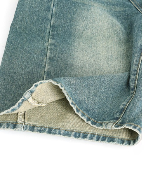 ANAP（アナップ）の「ウォッシュ 加工 ハーフ デニム パンツ（デニムパンツ・レディース・ブルー/ライトブルー・S/M）」の15枚目の写真