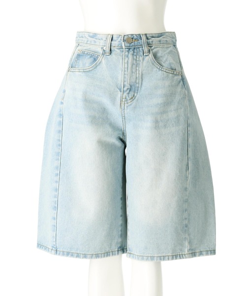 ANAP（アナップ）の「ウォッシュ 加工 ハーフ デニム パンツ（デニムパンツ・レディース・ブルー/ライトブルー・S/M）」の16枚目の写真