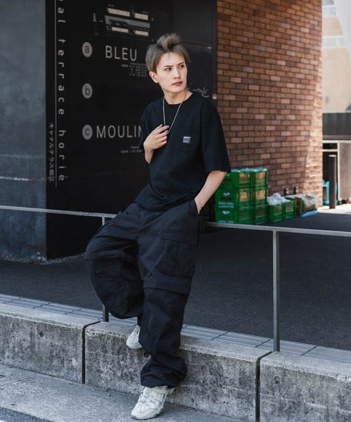 SIDEWAY STANCE(サイドウェイスタンス)の「【SIDEWAY STANCE】ワンポイント 半袖ポケT(Tシャツ/カットソー・メンズ・ホワイト/ブラック/ホワイト系/ブラック系・SMALL/MEDIUM/LARGE/X-LARGE)」の11枚目の写真