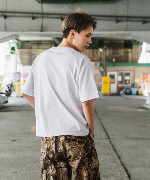 SIDEWAY STANCE(サイドウェイスタンス)の「【SIDEWAY STANCE】ワンポイント 半袖ポケT(Tシャツ/カットソー・メンズ・ホワイト/ブラック/ホワイト系/ブラック系・SMALL/MEDIUM/LARGE/X-LARGE)」の6枚目の写真