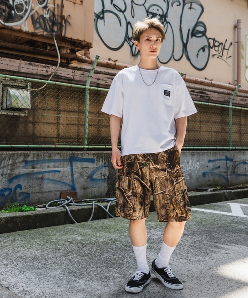 SIDEWAY STANCE(サイドウェイスタンス)の「【SIDEWAY STANCE】ワンポイント 半袖ポケT(Tシャツ/カットソー・メンズ・ホワイト/ブラック/ホワイト系/ブラック系・SMALL/MEDIUM/LARGE/X-LARGE)」の8枚目の写真