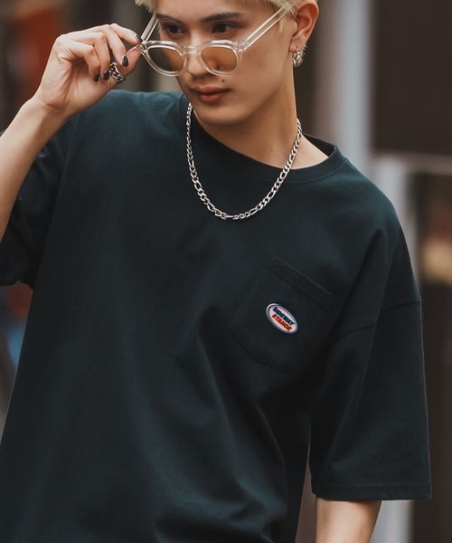 SIDEWAY STANCE(サイドウェイスタンス)の「【SIDEWAY STANCE】ワンポイント 半袖ポケT(Tシャツ/カットソー・メンズ・ホワイト/ブラック/ホワイト系/ブラック系・SMALL/MEDIUM/LARGE/X-LARGE)」の16枚目の写真
