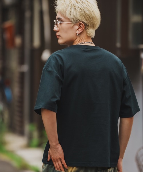 SIDEWAY STANCE(サイドウェイスタンス)の「【SIDEWAY STANCE】ワンポイント 半袖ポケT(Tシャツ/カットソー・メンズ・ホワイト/ブラック/ホワイト系/ブラック系・SMALL/MEDIUM/LARGE/X-LARGE)」の18枚目の写真