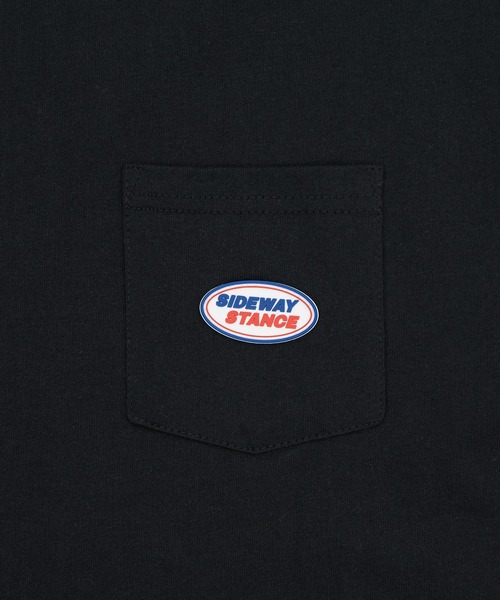 SIDEWAY STANCE(サイドウェイスタンス)の「【SIDEWAY STANCE】ワンポイント 半袖ポケT(Tシャツ/カットソー・メンズ・ホワイト/ブラック/ホワイト系/ブラック系・SMALL/MEDIUM/LARGE/X-LARGE)」の21枚目の写真
