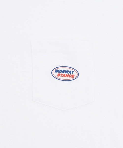 SIDEWAY STANCE(サイドウェイスタンス)の「【SIDEWAY STANCE】ワンポイント 半袖ポケT(Tシャツ/カットソー・メンズ・ホワイト/ブラック/ホワイト系/ブラック系・SMALL/MEDIUM/LARGE/X-LARGE)」の22枚目の写真