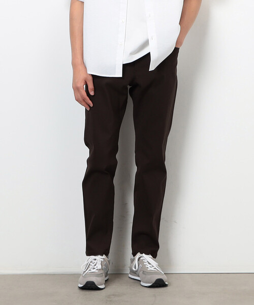 COMME CA ISM（コムサイズム）の「【スマートベーシックパンツ】ストレッチツイル スキニー パンツ（その他パンツ・メンズ・チャコール/ブラウン/ブラック/カーキ・SMALL/MEDIUM/LARGE/X-LARGE/X-SMALL）」の3枚目の写真