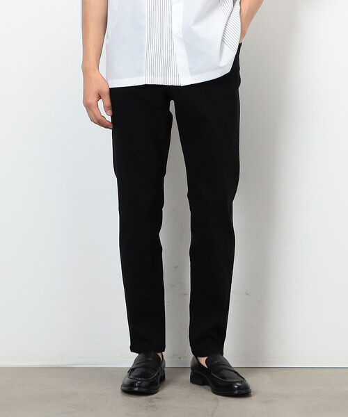 COMME CA ISM（コムサイズム）の「【スマートベーシックパンツ】ストレッチツイル スキニー パンツ（その他パンツ・メンズ・チャコール/ブラウン/ブラック/カーキ・SMALL/MEDIUM/LARGE/X-LARGE/X-SMALL）」の2枚目の写真