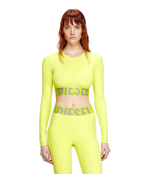 DIESEL(ディーゼル)の「ウィメンズ 長袖Tシャツ MELISSA-D-POP(Tシャツ/カットソー・レディース・ブラック/ライム/グレー・MEDIUM/SMALL/X-SMALL/LARGE)」の6枚目の写真