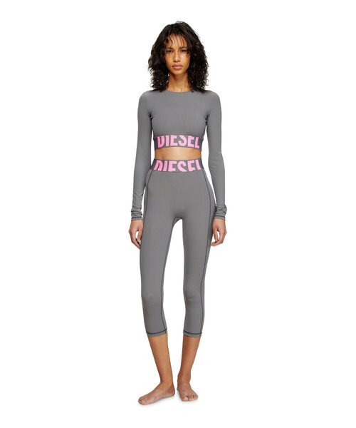 洗練されたデザイン　DIESEL Melissa-D-Pop 長袖Tシャツ　M ウィメンズ 長袖Tシャツ MELISSA-D-POP（Tシャツ/カットソー