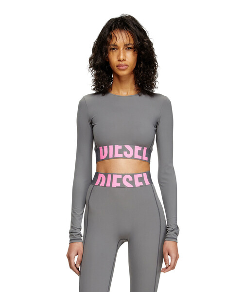 DIESEL(ディーゼル)の「ウィメンズ 長袖Tシャツ MELISSA-D-POP(Tシャツ/カットソー・レディース・ブラック/ライム/グレー・MEDIUM/SMALL/X-SMALL/LARGE)」の10枚目の写真