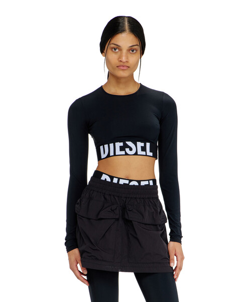 DIESEL（ディーゼル）の「ウィメンズ 長袖Tシャツ MELISSA-D-POP（Tシャツ/カットソー・レディース・ブラック/ライム/グレー・MEDIUM/SMALL/X-SMALL/LARGE）」の16枚目の写真