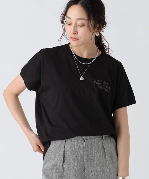 Elura（エルーラ）の「セミハリ感刺繍Ｔシャツ/492839（Tシャツ/カットソー・レディース・ホワイト/マスタード/ブラック・LARGE/MEDIUM）」の11枚目の写真