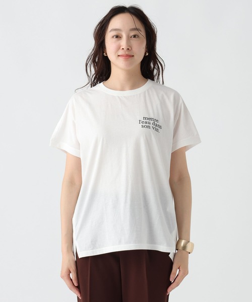 Elura（エルーラ）の「セミハリ感刺繍Ｔシャツ/492839（Tシャツ/カットソー・レディース・ホワイト/マスタード/ブラック・LARGE/MEDIUM）」の17枚目の写真