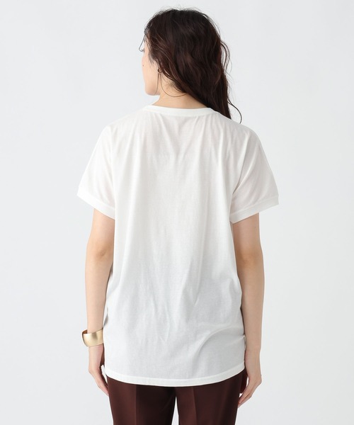 Elura（エルーラ）の「セミハリ感刺繍Ｔシャツ/492839（Tシャツ/カットソー・レディース・ホワイト/マスタード/ブラック・LARGE/MEDIUM）」の19枚目の写真