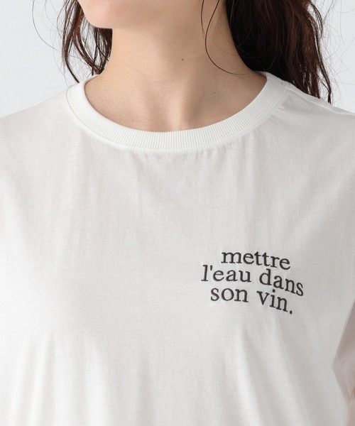 Elura（エルーラ）の「セミハリ感刺繍Ｔシャツ/492839（Tシャツ/カットソー・レディース・ホワイト/マスタード/ブラック・LARGE/MEDIUM）」の20枚目の写真