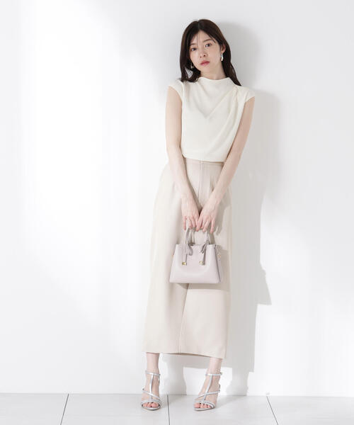 PROPORTION BODY DRESSING(プロポーションボディドレッシング)の「楊柳アシメブラウス / 1215210614(シャツ/ブラウス・レディース・ブラウン/ホワイト系その他/ブラック/ピンク・FREE)」の5枚目の写真