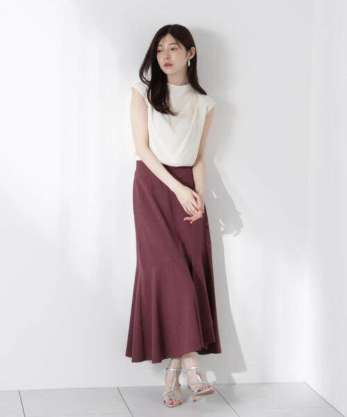 PROPORTION BODY DRESSING(プロポーションボディドレッシング)の「楊柳アシメブラウス / 1215210614(シャツ/ブラウス・レディース・ブラウン/ホワイト系その他/ブラック/ピンク・FREE)」の8枚目の写真