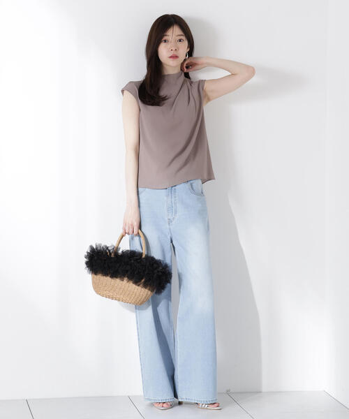 PROPORTION BODY DRESSING(プロポーションボディドレッシング)の「楊柳アシメブラウス / 1215210614(シャツ/ブラウス・レディース・ブラウン/ホワイト系その他/ブラック/ピンク・FREE)」の15枚目の写真