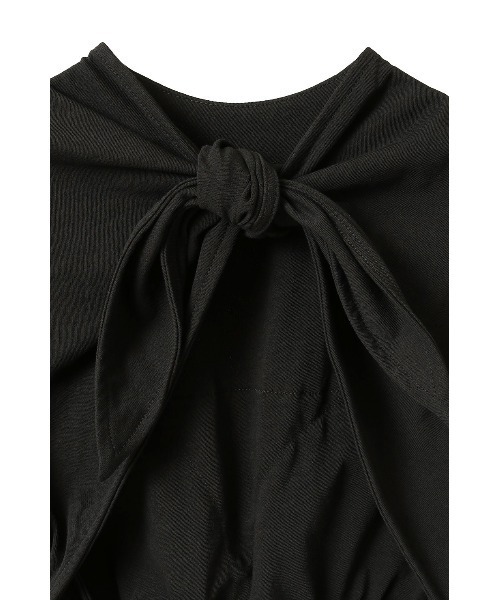 CLANE/クラネ/BACK OPEN RIBBON TOPS（Tシャツ/カットソー