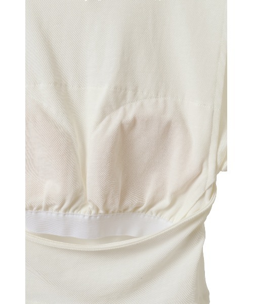 CLANE(クラネ)の「CLANE/クラネ/BACK OPEN RIBBON TOPS(Tシャツ/カットソー・レディース・ホワイト/ブラック・1)」の16枚目の写真