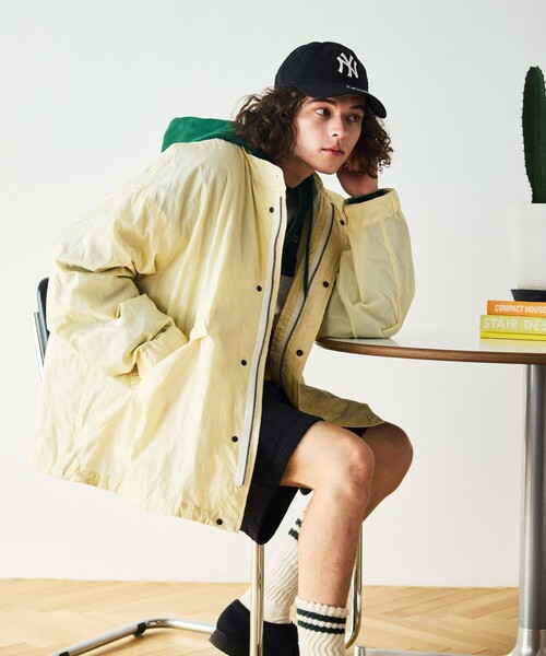 HINSON（ヒンソン）の「ナイロンブルゾン（ナイロンジャケット・メンズ・オリーブ・MEDIUM）」の3枚目の写真