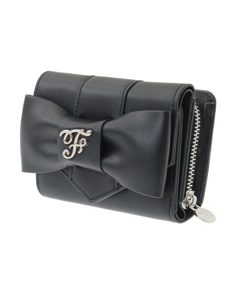 Maison de FLEUR(メゾンドフルール)の「ベルトリボンミニウォレット(財布・レディース・ブラック/ピンク/サックスブルー・FREE)」の6枚目の写真