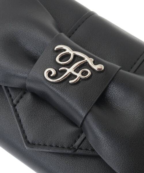 Maison de FLEUR(メゾンドフルール)の「ベルトリボンミニウォレット(財布・レディース・ブラック/ピンク/サックスブルー・FREE)」の9枚目の写真