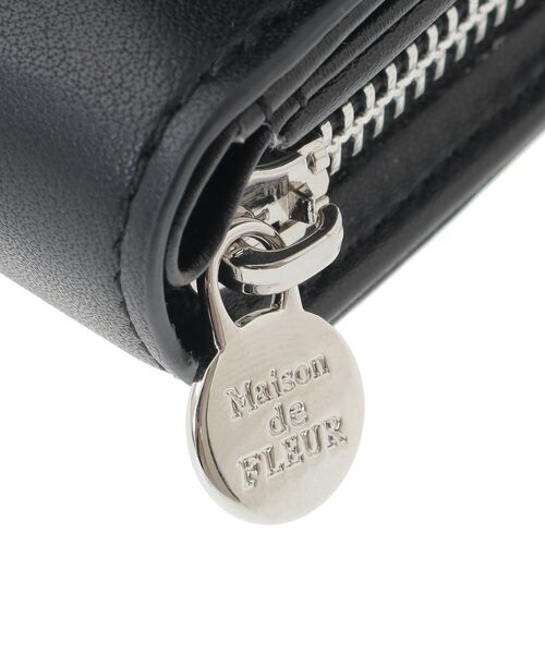 Maison de FLEUR(メゾンドフルール)の「ベルトリボンミニウォレット(財布・レディース・ブラック/ピンク/サックスブルー・FREE)」の10枚目の写真