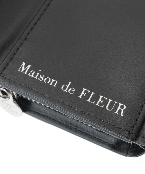 Maison de FLEUR(メゾンドフルール)の「ベルトリボンミニウォレット(財布・レディース・ブラック/ピンク/サックスブルー・FREE)」の13枚目の写真