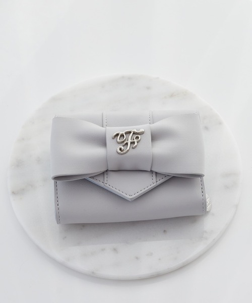 Maison de FLEUR(メゾンドフルール)の「ベルトリボンミニウォレット(財布・レディース・ブラック/ピンク/サックスブルー・FREE)」の3枚目の写真