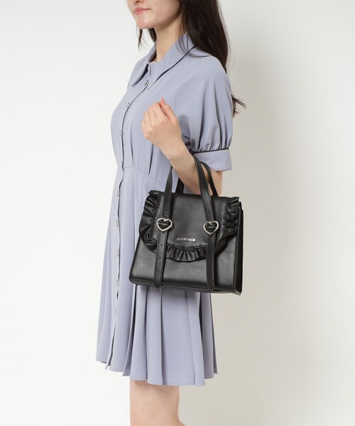 Ober Tashe（オーバータッシェ）の「フリル×ハート2WAYショルダーバッグ（ショルダーバッグ・レディース・パープル系/ブラック・FREE）」の16枚目の写真