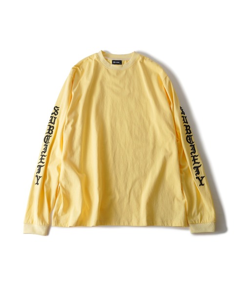 Subciety（サブサエティ）の「Sleeve embroidery tee（Tシャツ/カットソー・メンズ・ホワイト/オレンジ/イエロー/ブラック・X-LARGE/LARGE/MEDIUM/SMALL）」の16枚目の写真