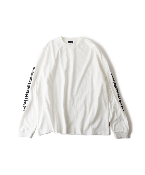 Subciety（サブサエティ）の「Sleeve embroidery tee（Tシャツ/カットソー・メンズ・ホワイト/オレンジ/イエロー/ブラック・X-LARGE/LARGE/MEDIUM/SMALL）」の17枚目の写真