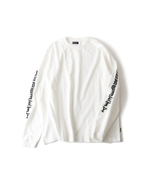 Subciety（サブサエティ）の「Sleeve embroidery tee（Tシャツ/カットソー・メンズ・ホワイト/オレンジ/イエロー/ブラック・X-LARGE/LARGE/MEDIUM/SMALL）」の18枚目の写真