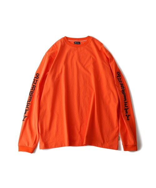 Subciety（サブサエティ）の「Sleeve embroidery tee（Tシャツ/カットソー・メンズ・ホワイト/オレンジ/イエロー/ブラック・X-LARGE/LARGE/MEDIUM/SMALL）」の20枚目の写真