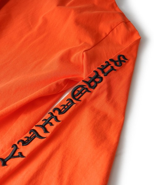 Subciety（サブサエティ）の「Sleeve embroidery tee（Tシャツ/カットソー・メンズ・ホワイト/オレンジ/イエロー/ブラック・X-LARGE/LARGE/MEDIUM/SMALL）」の21枚目の写真