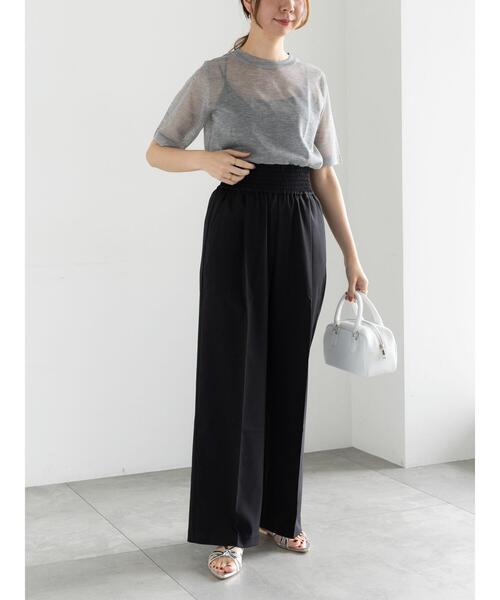 Te chichi(テチチ)の「Levita14Gハーフスリーブプルオーバー(ニット/セーター・レディース・オフホワイト/ブラウン/グレー/ブラック・F)」の12枚目の写真