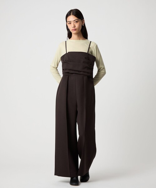 セール】＜EMMEL REFINES＞EM ラップライク タック サロペット