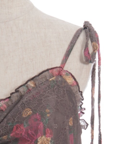 axes femme（アクシーズファム）の「ブーケレースキャミチュニック（チュニック・レディース・ブラウン/クリーム・FREE）」の20枚目の写真