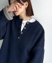 ネイビー」に該当するニット/セーター（長袖）ファッション通販