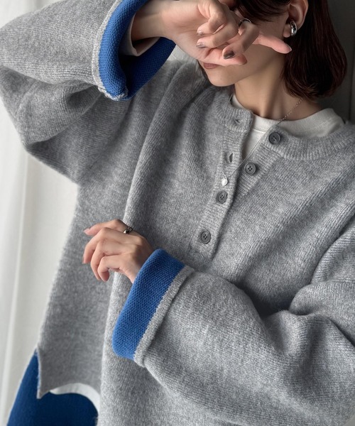 セール】自然な華奢見え。さりげない配色でこなれ感を演出♪ダブル