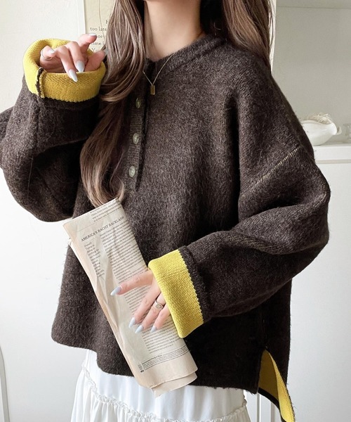 セール】自然な華奢見え。さりげない配色でこなれ感を演出♪ダブル