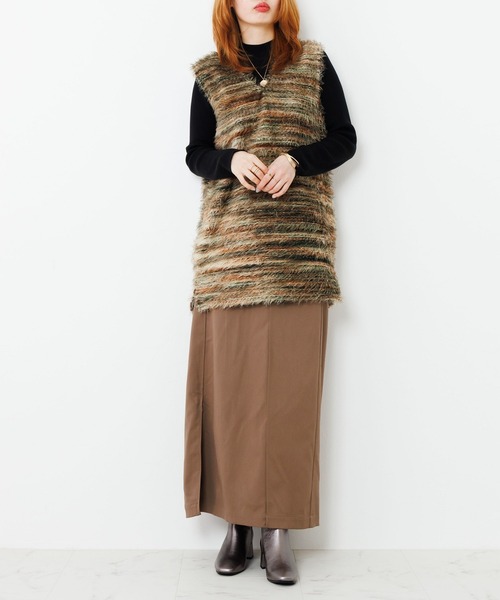 HIMIKO（ヒミコ）の「【HIMIKO】【撥水】スクエアトゥサイドゴアブーツ/651411（ブーツ・レディース・ダークブラウン/ガンメタ/ブラック・23.0cm/24.5cm/24.0cm/26.0cm/25.0cm/23.5cm/22.5cm/22.0cm/25.5cm）」の17枚目の写真